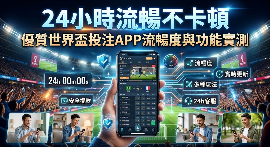 優質世界盃投注APP流暢度與功能實測